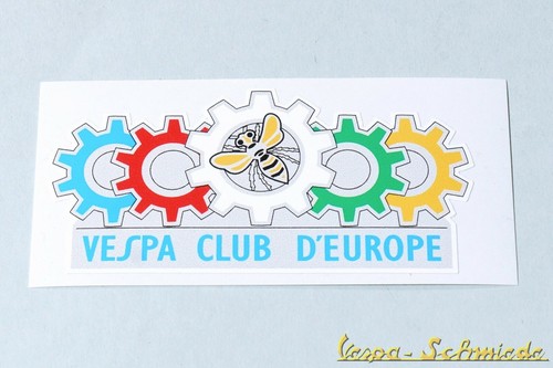 Adesivo decorativo vespa club - "vespa,
