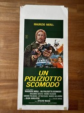 109S,Locandina,UN POLIZIOTTO SCOMODO Maurizio Merli,Serato 1978 Karlatos Auto