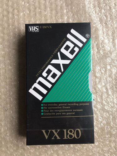 Videocassetta vhs maxell - vhs,