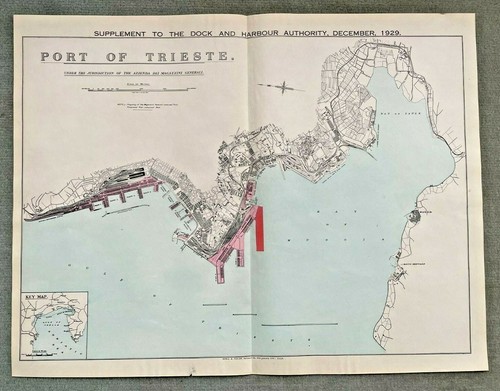 Italia porto trieste - trieste, datata