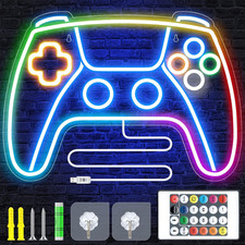 Insegna Al Neon LED Personalizzato Gamepad Forma Da Parete, Luci Neon, Scritte D
