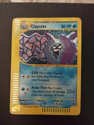 Pokemon cloyster 165 - cloyster, 8/165