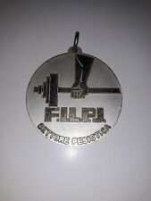 Medaglia filpi settore pesistica Olimpia 1984-2°classificato-50mm