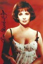 GINA LOLLOBRIGIDA autografo originale firmato HGF foto ottimo ritratto