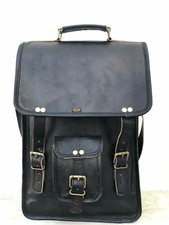 Borse messenger da uomo in pelle 15" tracolla portatili valigette convertibil...