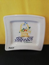Picasso L'horloge De Fleurs 1961 MMI TOGNANA Posacenere Piatto PORCELLANA Svuota