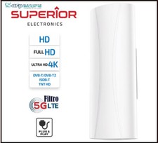 Kit Antenna Digitale Terrestre Esterna UHF Amplificata Per Camper e Tv Portatile