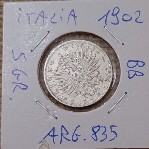 Moneta regno italia 1 - regno, l