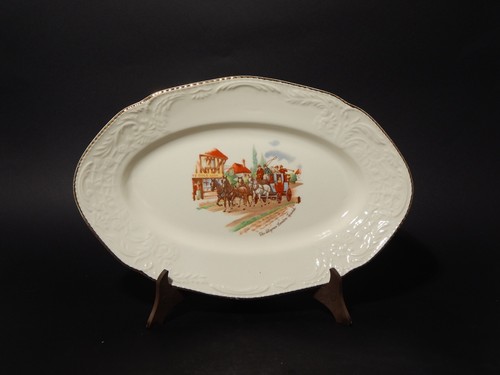 Antico vassoio ovale ceramica - vassoio,