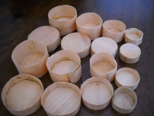 LOT OF 6 SETS OF 4 WOOD BARK