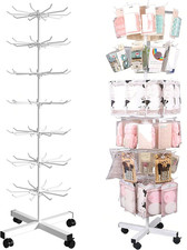 Espositore Girevole per Articoli, Espositori Con Ganci per Negozio, 7 Livelli Sc