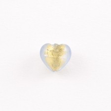 Perla cuore in vetro di Murano
