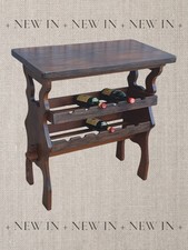 PORTABOTTIGLIE LEGNO 86x47h89 CREDENZA LEGNO MOBILETTO INGRESSO  TAVOLINO LEGNO 