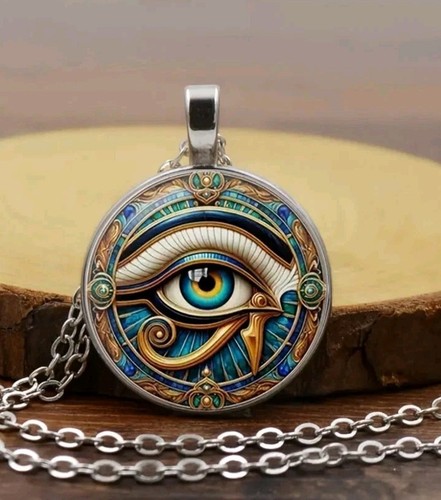 Cadena plateada ojo horus - cadena,