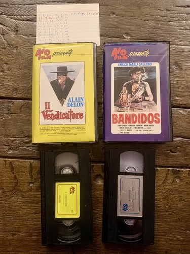 Vhs avo film western - vhs, bandidos