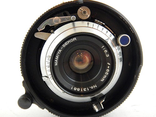 Mamiya sekor 65mm blue - f6.3,