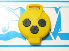 COVER GIALLA TASTI NERI SMART MHD FORTWO 451 COUPE CABRIO PER CHIAVE TELECOMANDO