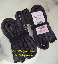 Black CurlSilk Quad Mini Curls - Arricciacapelli senza calore per capelli corti e lunghi