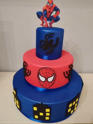 Torta scenografica spiderman - torta,