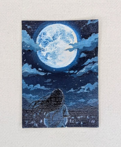 Ooak aceo dipinto acrilico - ooak,