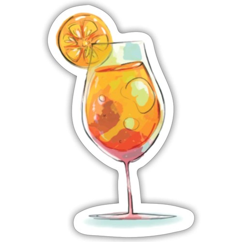Adesivo estivo per cocktail