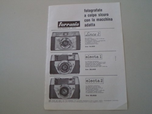 Advertising pubblicità 1961 - advertising,