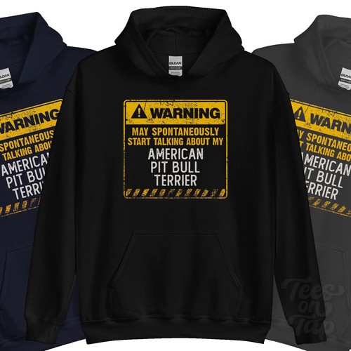 Felpa con cappuccio warning - con,