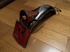 Parafango posteriore cromato Benelli 125 2C + porta targa + staffe supporto