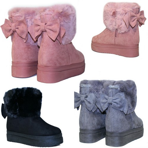 Scarpe donna stivaletti fiocco - donna,