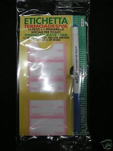 Etichette nome termoadesive - nome,