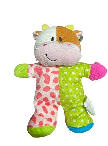 Peluche mucca con - , sonaglio