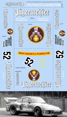 Decals per porsche - 1/12,