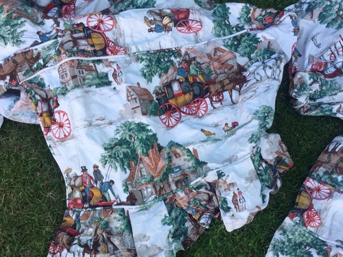 Vintage 1940 sanderson linen - vintage,