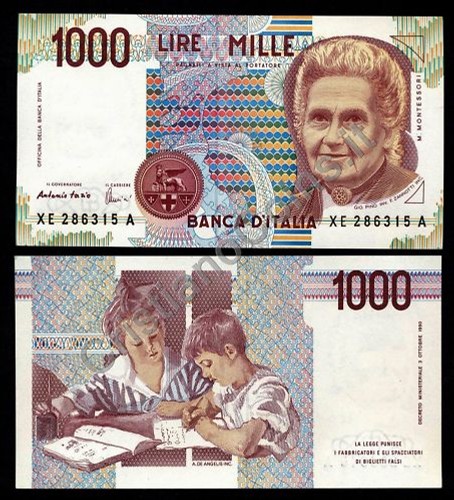 1000 lire montessori - 1000,