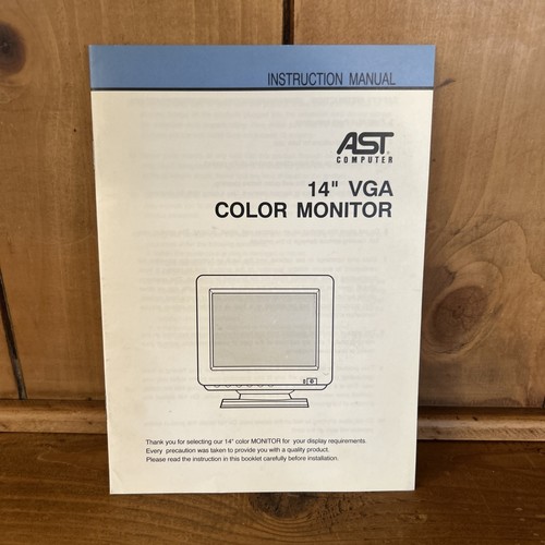 Computer ast 14in vga monitor - ast,