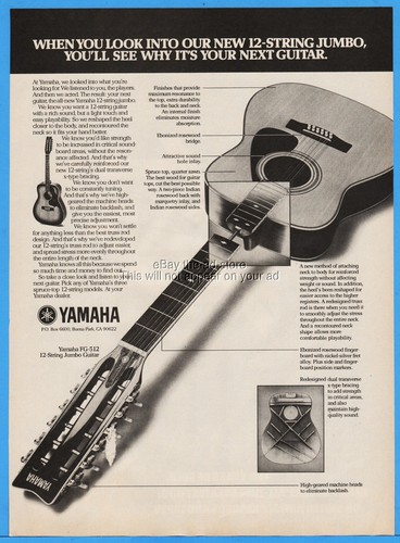 Yamaha corde jumbo guitar - 12,