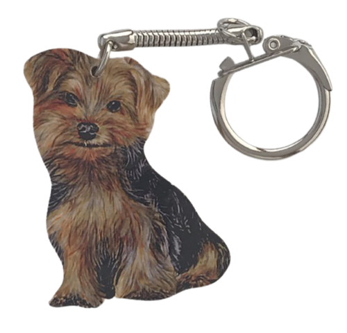 Yorkshire terrier keyring - keyring,