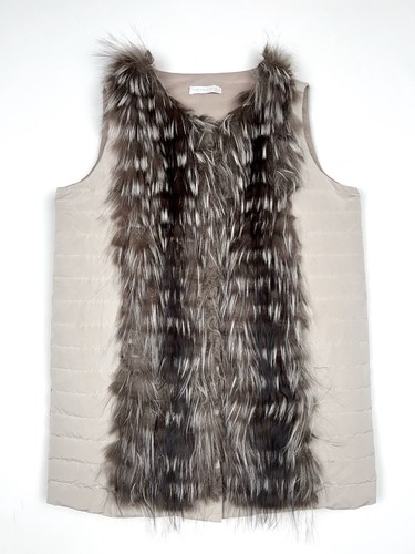 Gilet piumino oca pelliccia - gilet,