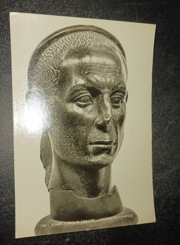 Statua vintage rppc testa - vintage,