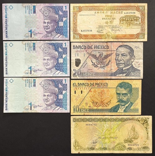 Lotto misto mondo - lotto, banconote