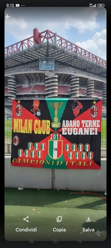 Bandiera milan club - club, abano