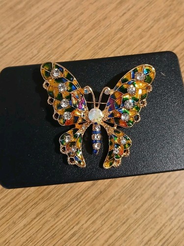 Spilla farfalla colorata - farfalla,