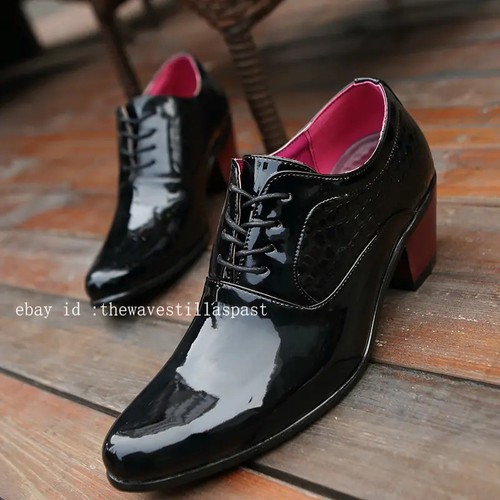 Scarpe uomo pelle lucida punta