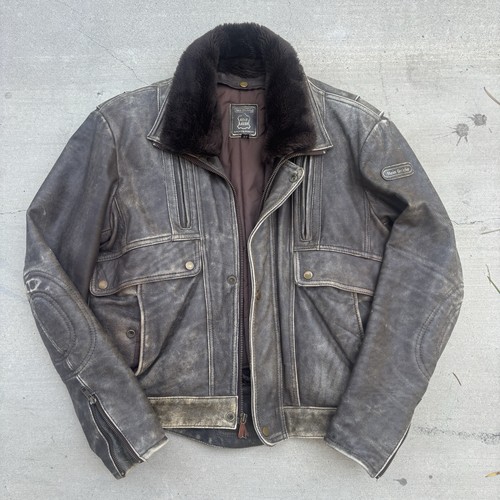 Giacca bomber moto pelle