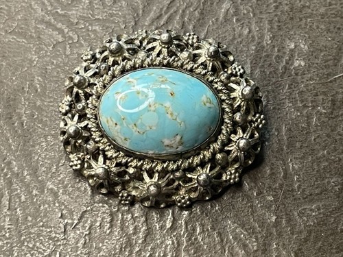 Spilla turchese argento - argento, 935