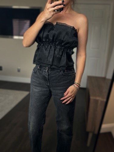 Top zara nero - top,
