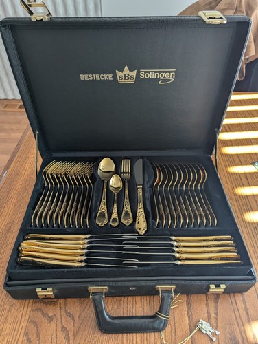 Set posate piatto - oro, 23/24k