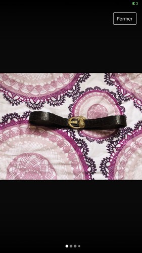 Ceinture cuir chocolat just - en,