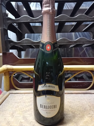 Bottiglia spumante berlucchi - bottiglia, "berlucchi