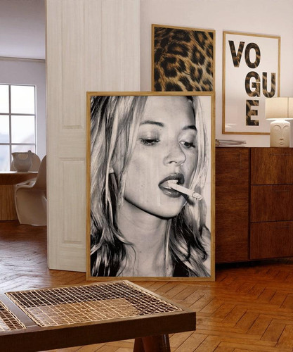 Poster kate moss bianco - poster,